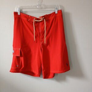 Men's Polo Ralph Lauren Kailua Classic Fit Swim‎ Trunks Size Medium Red